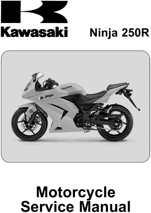 Product picture Kawasaki Ninja 250R Motorcycle Service Manual